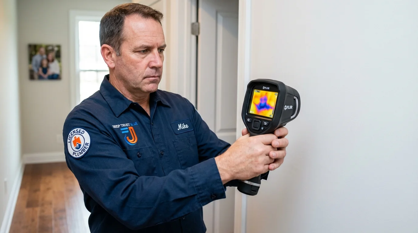 Thermal imaging leak detection by Johns Plumbing LLC in Radford